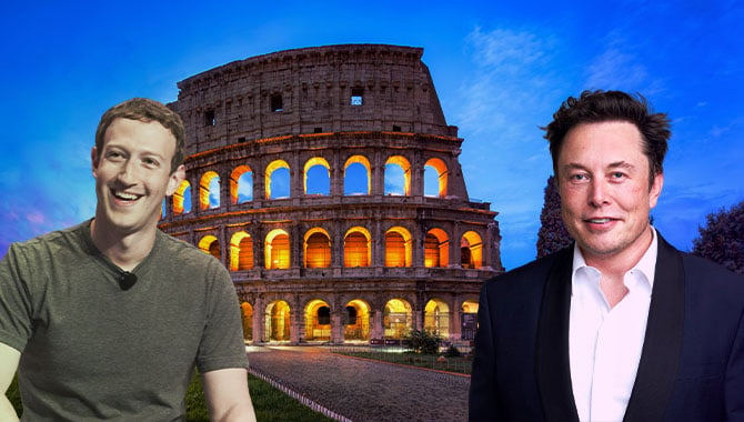 elon musk mark zuckerberg colosseum