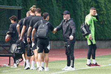 Wayne Rooney welcomes his MLS All Star Team at American University-Reeves Athletic Complex. 